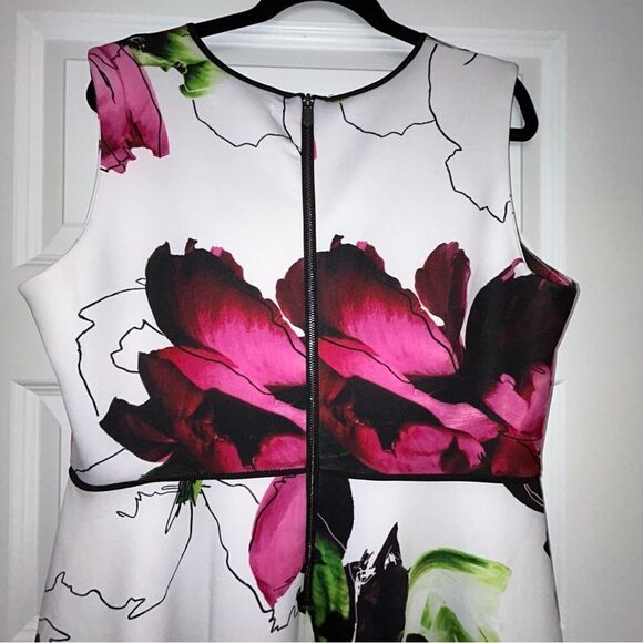 REED Floral Print Scuba Skater A-Line Dress - Picture 6 of 7